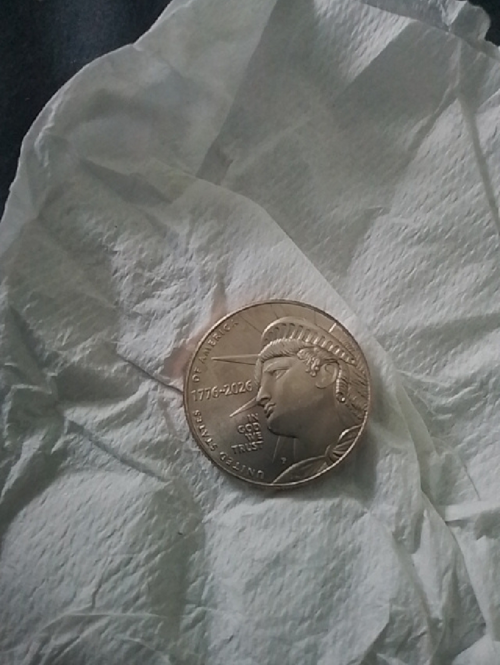 Just USA Silver-Tone Coin Pendant Necklace